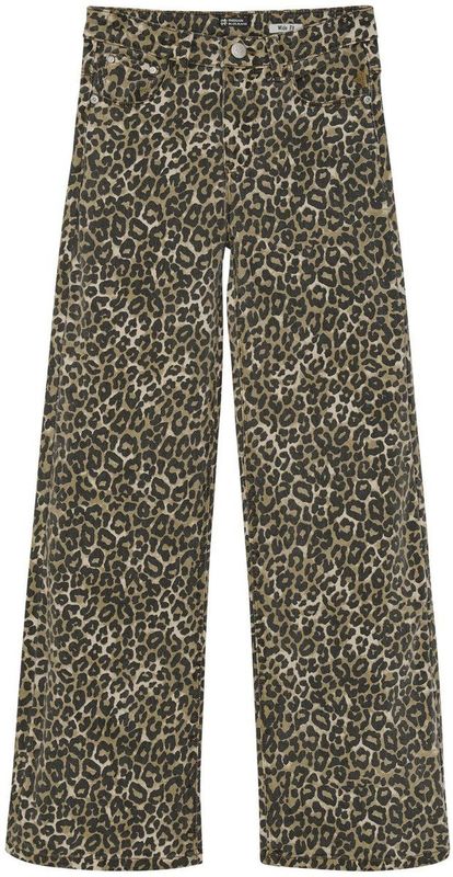 Indian Blue Jeans - Wide Fit Leopard - Broek - Bruin