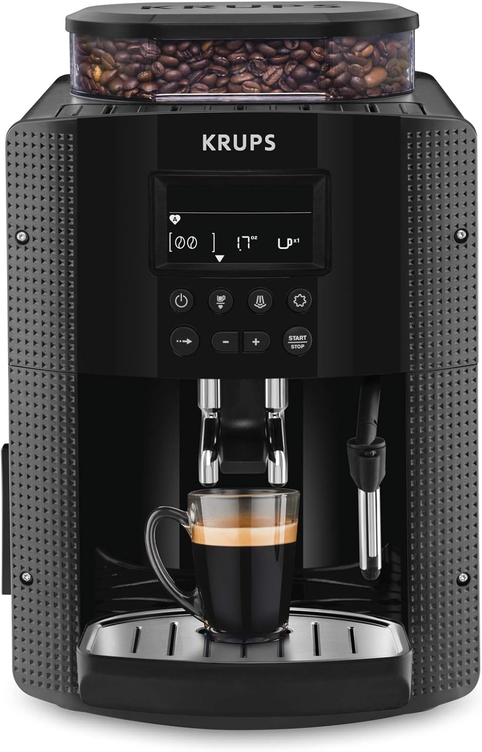 Krups Essential Kaffeemaschine Mühle Espressomaschine, Schwarz