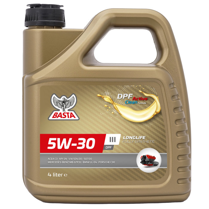 Motorolie 5W-30 fuldsyntetisk - 4 liter
