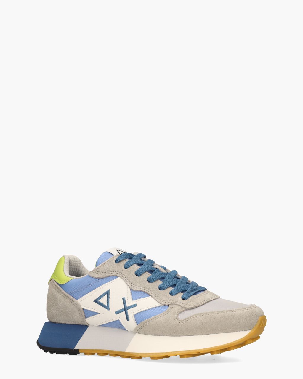 SUN68 Jaki 2.0 Bicolor Grijs/Blauw Herensneakers