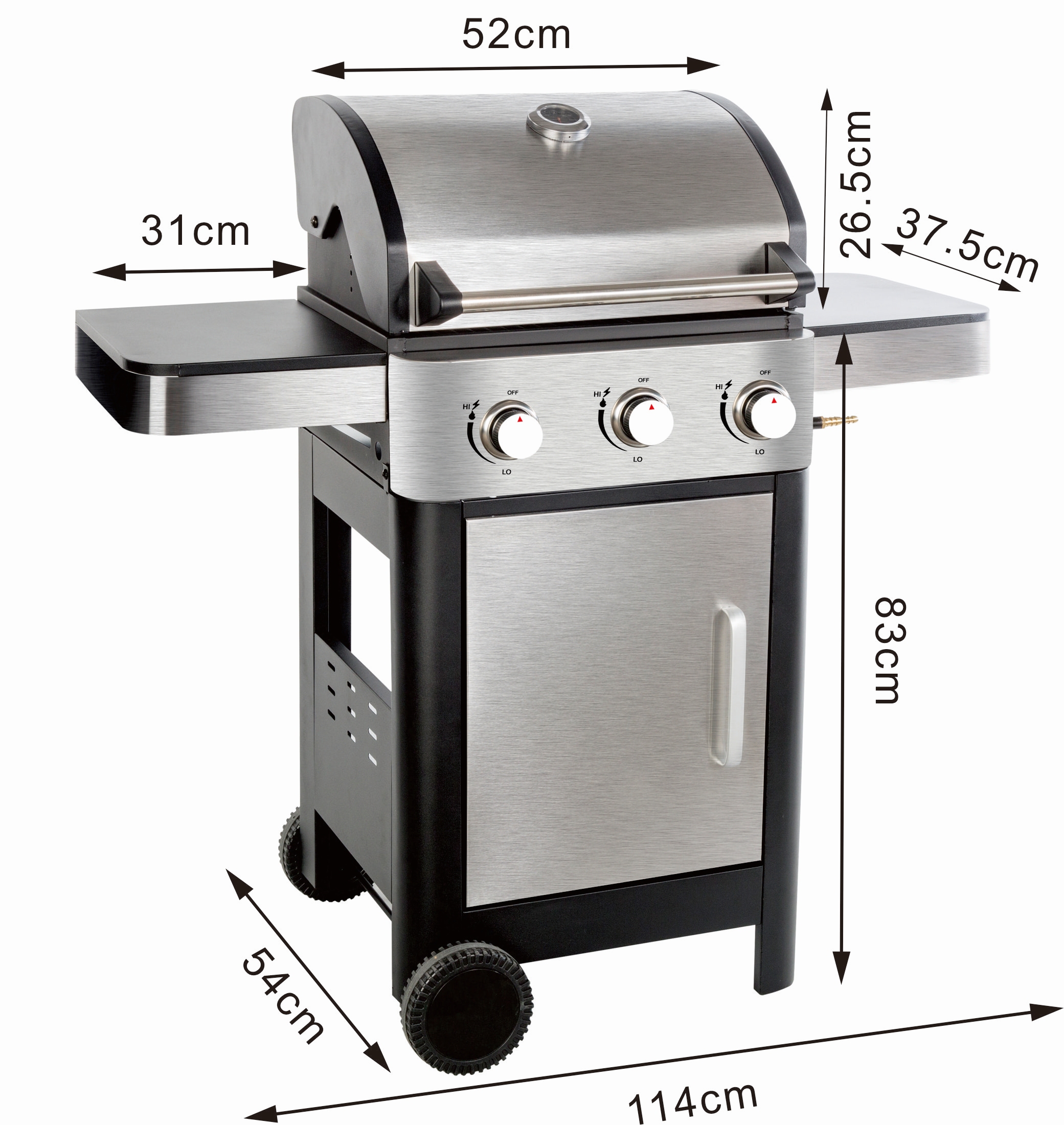 Gasgrill HESTIA 3 Brenner