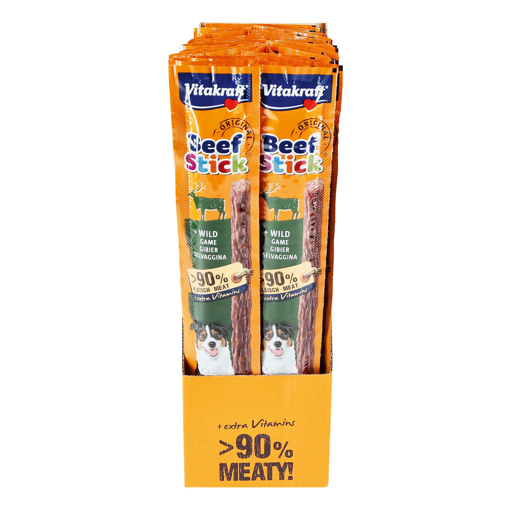 Vitakraft Hundefutter Beef Stick Wild 12 g, 50er Pack