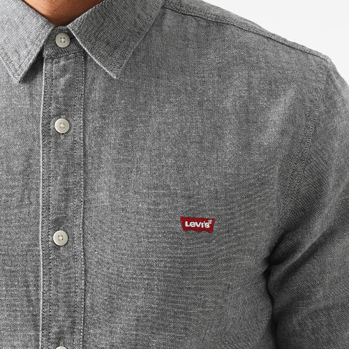 Chemise Manches Longues 86625 Gris Anthracite Chiné