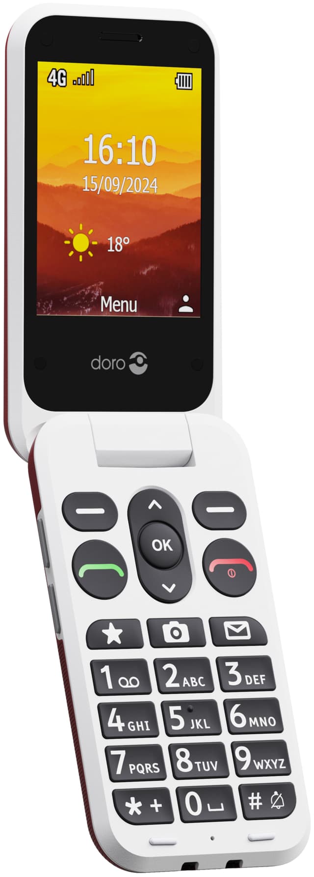 Doro Leva L31 mobiletelefon (rød)