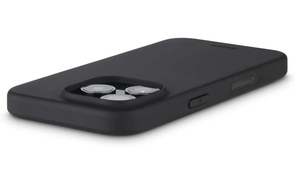 Back Cover Fantastic Feel Schwarz für iPhone 16 ProHama Fantastic Feel Handy-Schutzhülle 16 cm (6.3