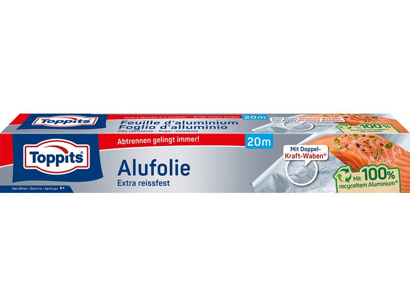 Toppits Alufolie 29 cm x 20 m Alufolie im Spenderkarton