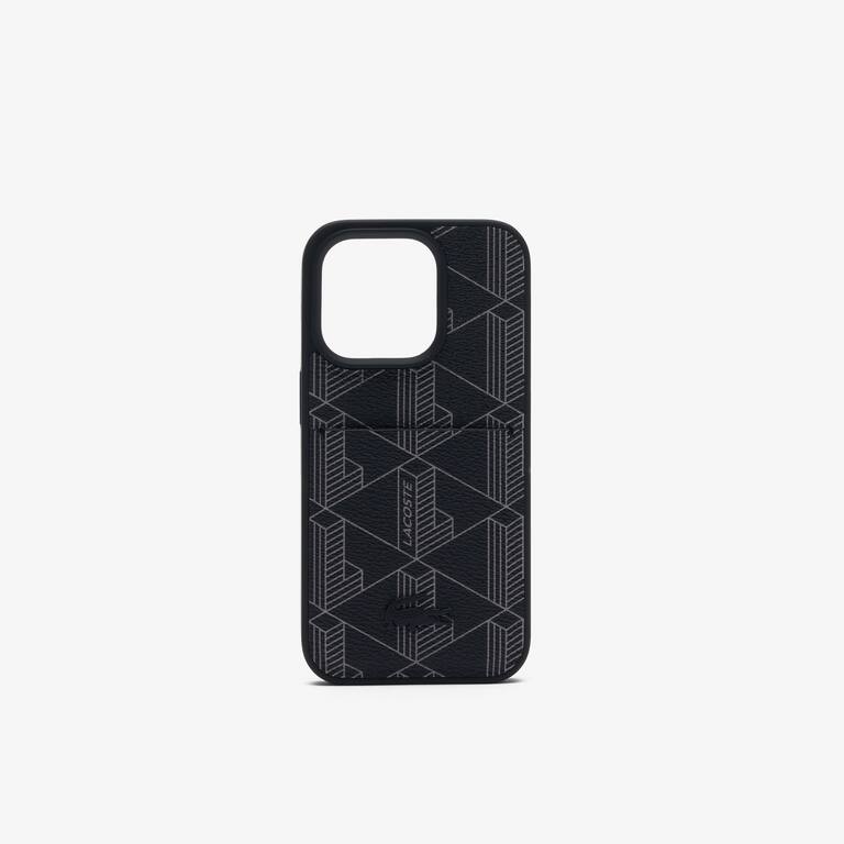 Coque iPhone 15 Pro The Blend imprimé crocodile Coques iPhone - Noir - Lacoste - Unisex