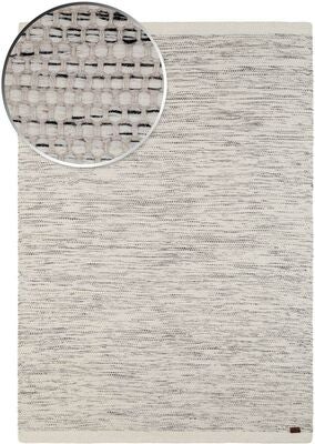 KMCarpets Tofta Gulvteppe 140x200, Hvit/Svart