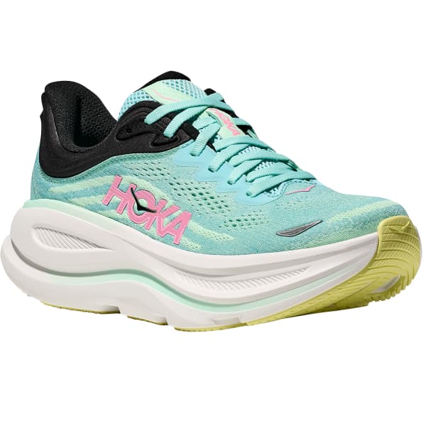 Chaussure running HOKA ONE ONE BONDI 9 W BLUE SPARK / MINT FLUORITE
