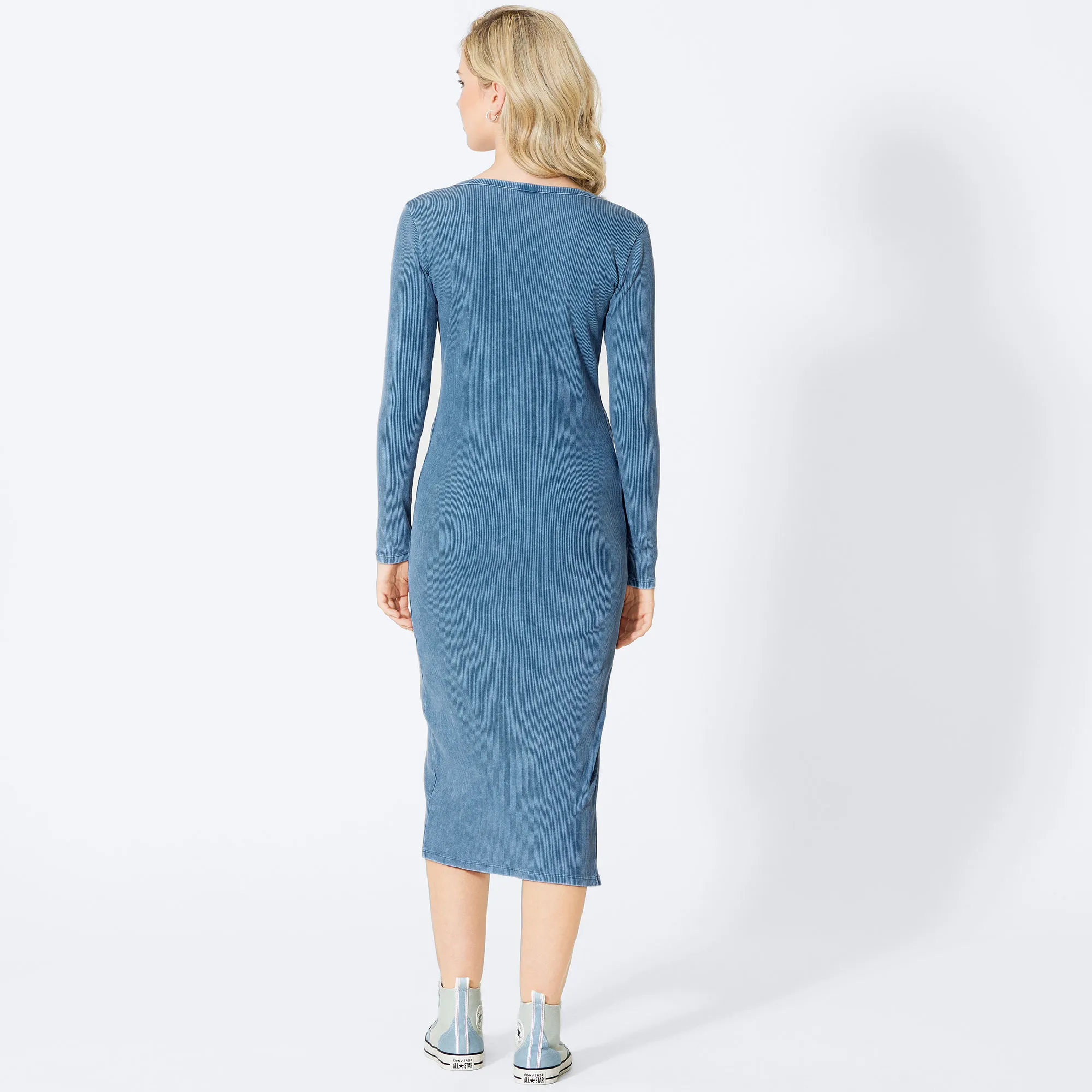 Damen-Kleid mit Wasch-Effekt