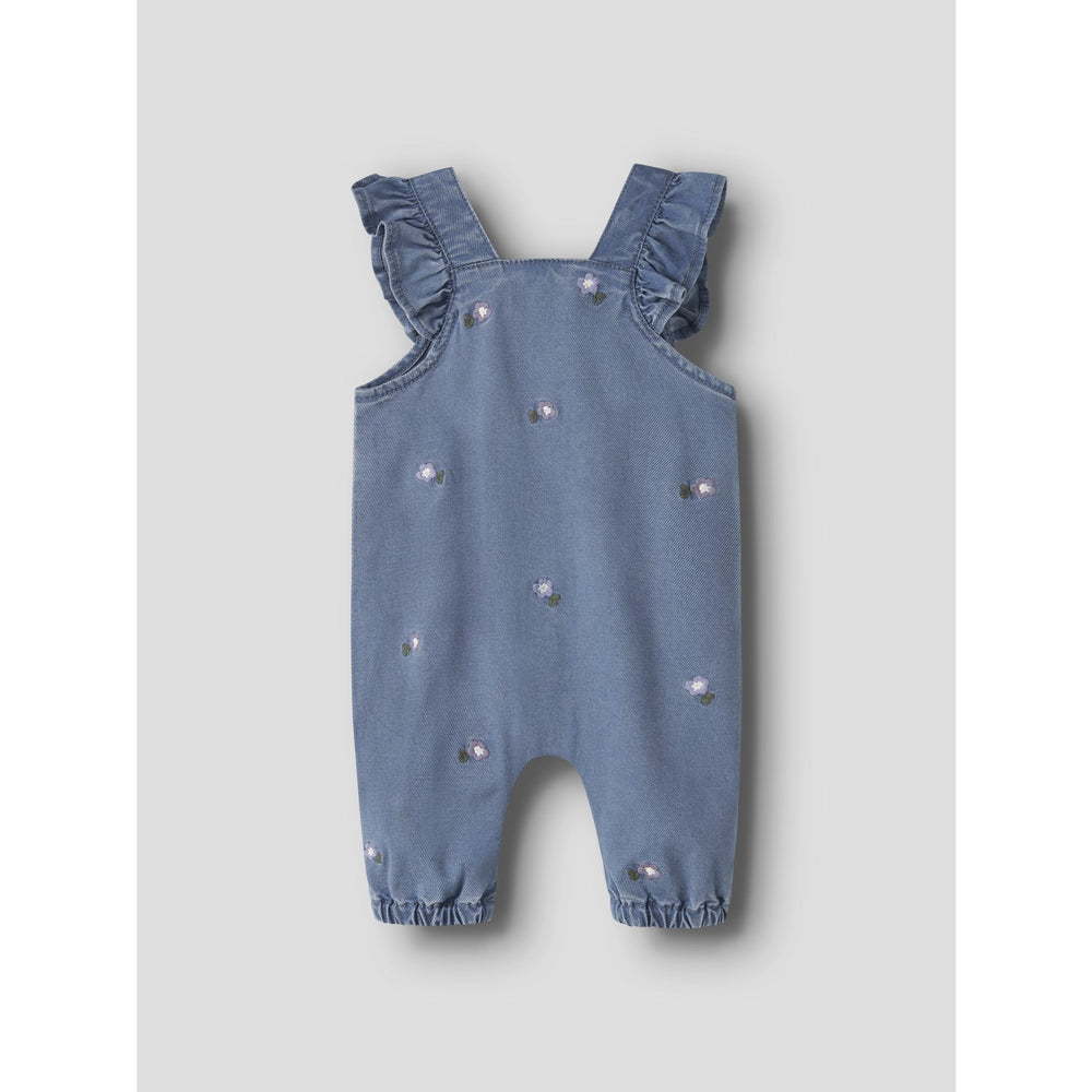 Køb Name It Denim Blue Flower Emb Nbfsage Dnm Overall 3606-Yb