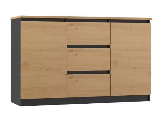 Malwa 2D3S/BA Commode ARTISAN EN ANTRACITE
