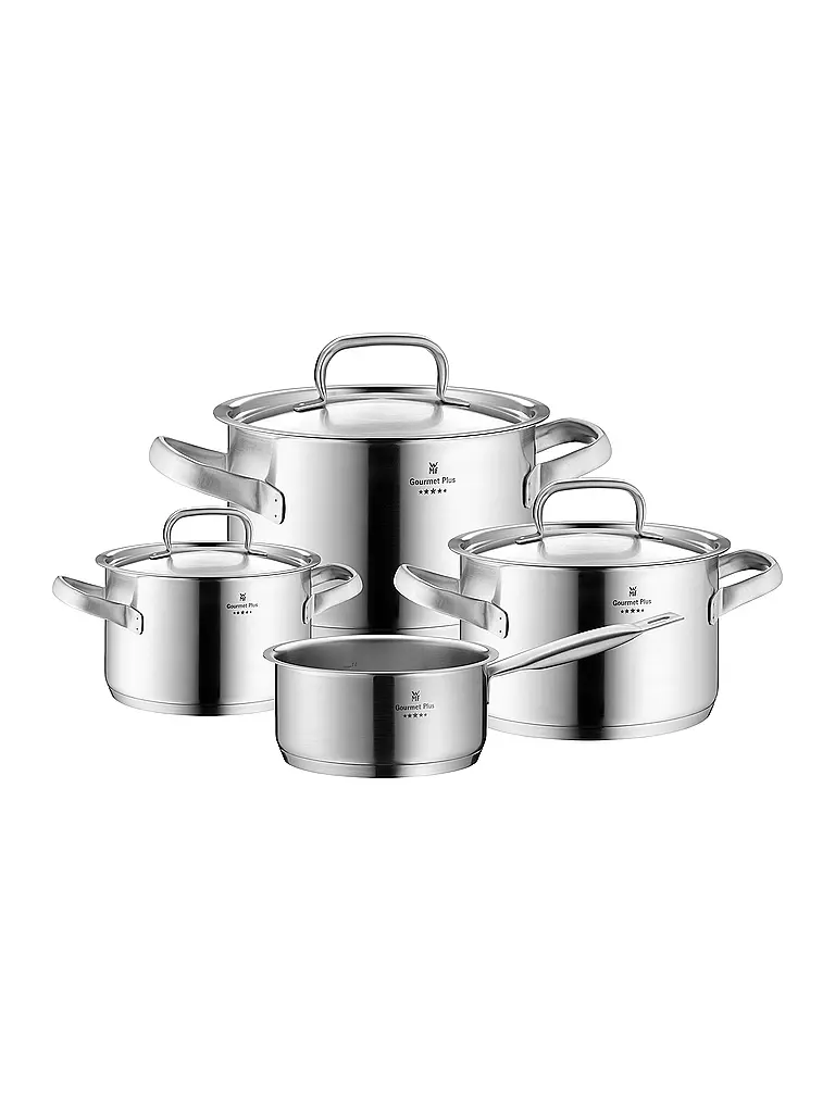 WMF Topf-Set 4Tlg. GOURMET PLUS Cromargan silber