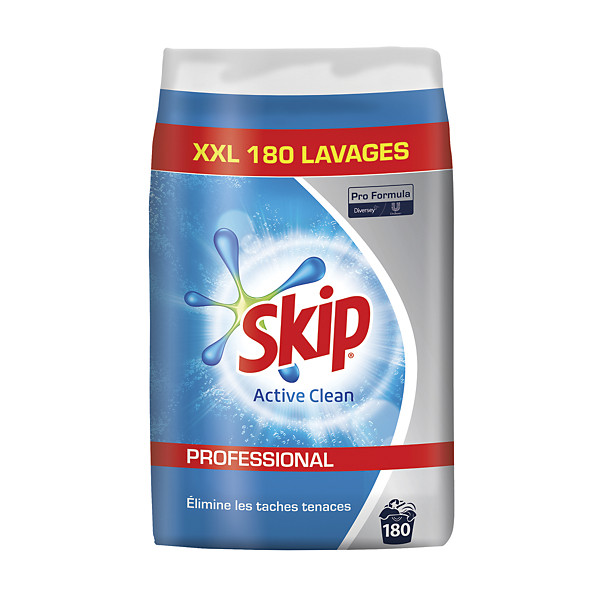 Lessive en poudre Skip Active Clean Professional 180 lavages