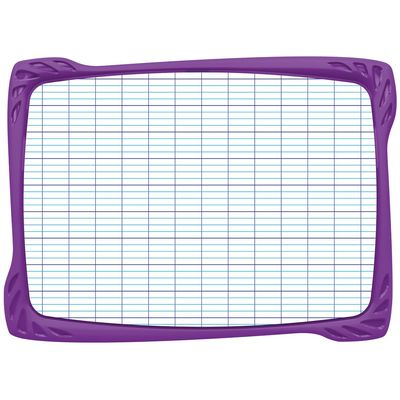 Maped - Kit ardoise blanche incassable - avec feutre et effaceur - double face grands carreaux (seyes) - disponible dans différentes couleurs