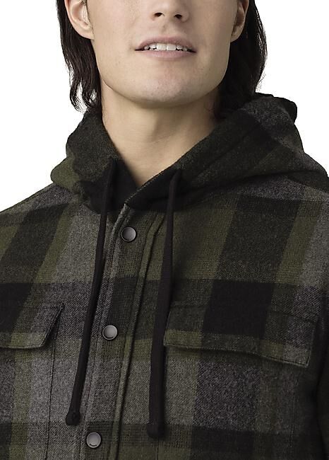 PRANA - CHEMISE ASGARD HOODED FLANNEL M