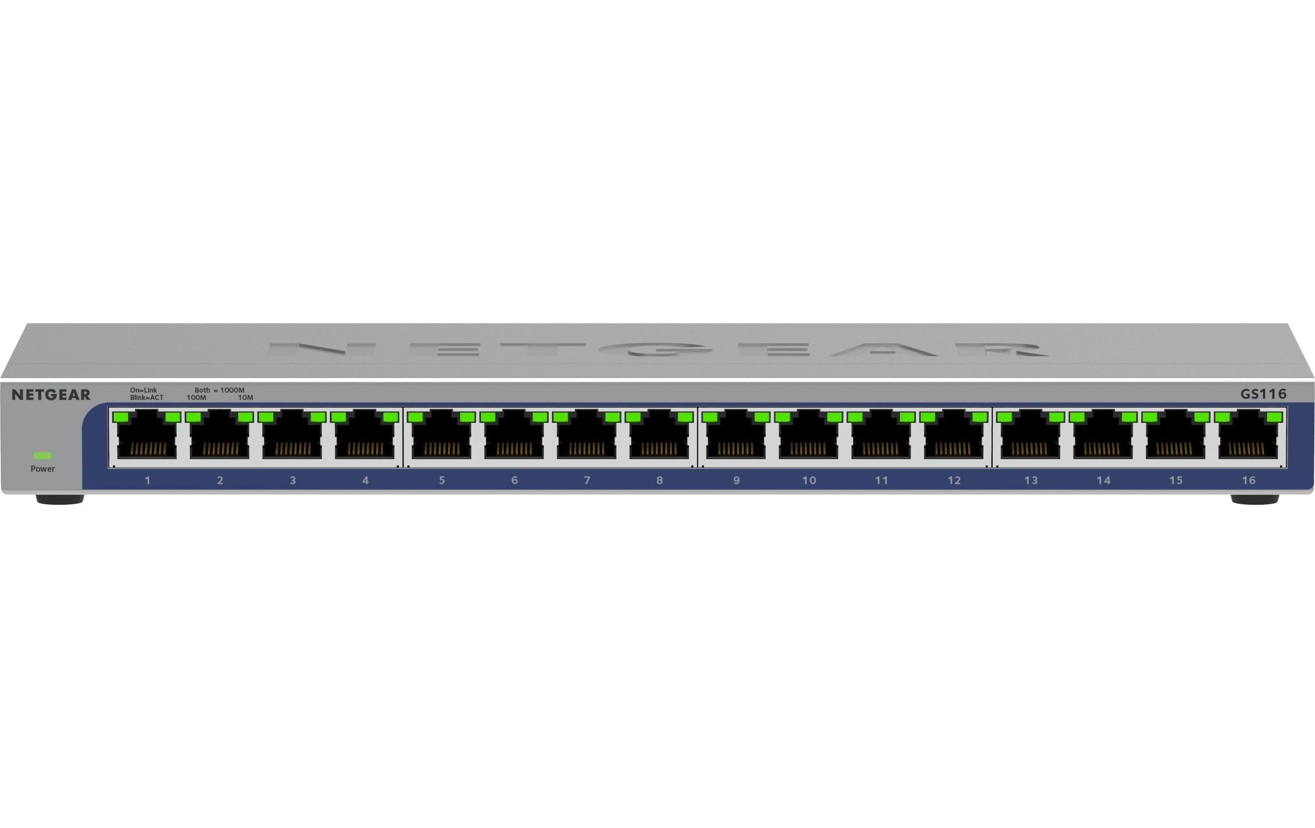 Switch GS116 V3 16 Port16-Port Gigabit Ethernet Unmanaged Switch