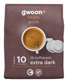 Gwoon extra dark roast koffiepads