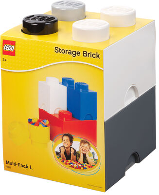 LEGO Oppbevaring 4, White/Grey/Black