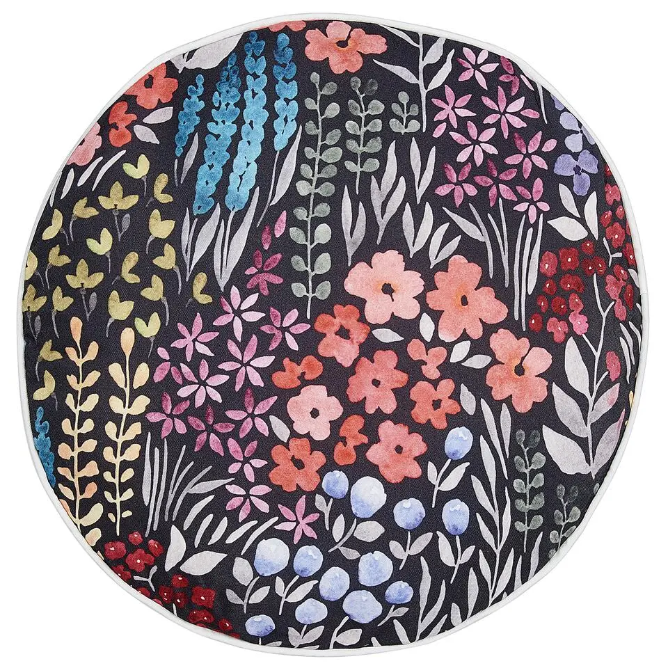 CASTELARO - Tuinkussen set van 2 - Meerkleurig - ⌀ 40 cm - Polyester