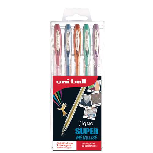 UNI-BALL Signo UM120NM/5 Metallic Gelschreiber Sets