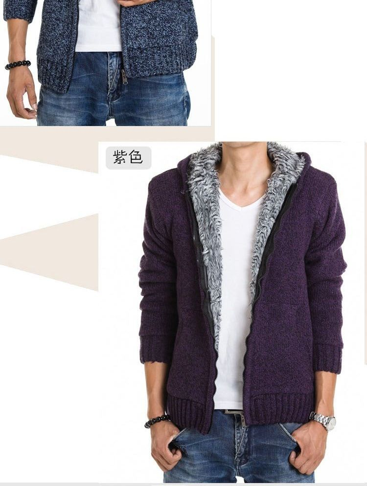 Aozora - Fleecegevoerde hoodie met capuchon en rits