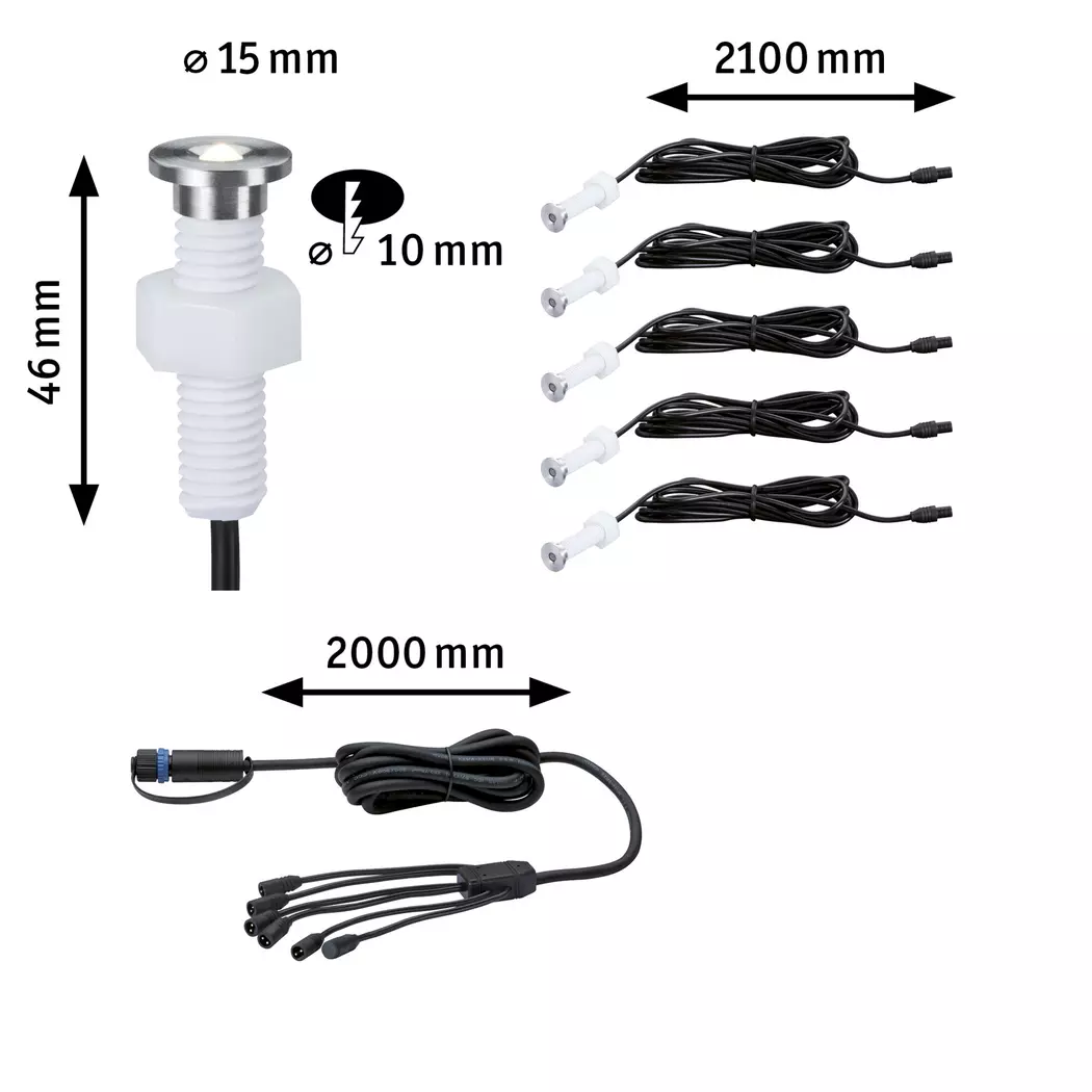 LED-Bodeneinbauleuchte Plug & Shine