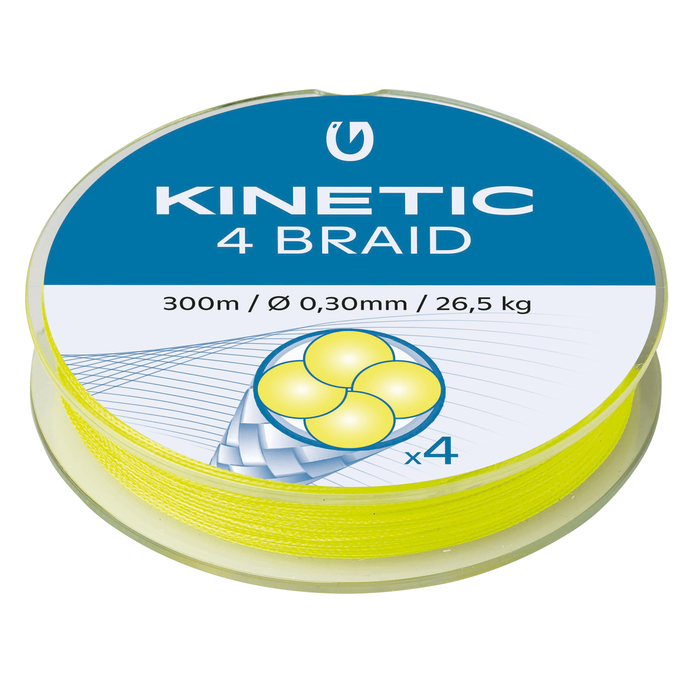 Kinetic Kinetic 4 Braid 300m - Fiskesene og snører
