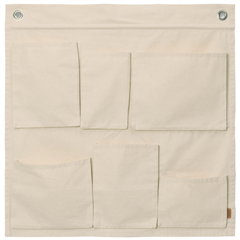 Ferm Living Canvas Wall Pockets organizer 70x70