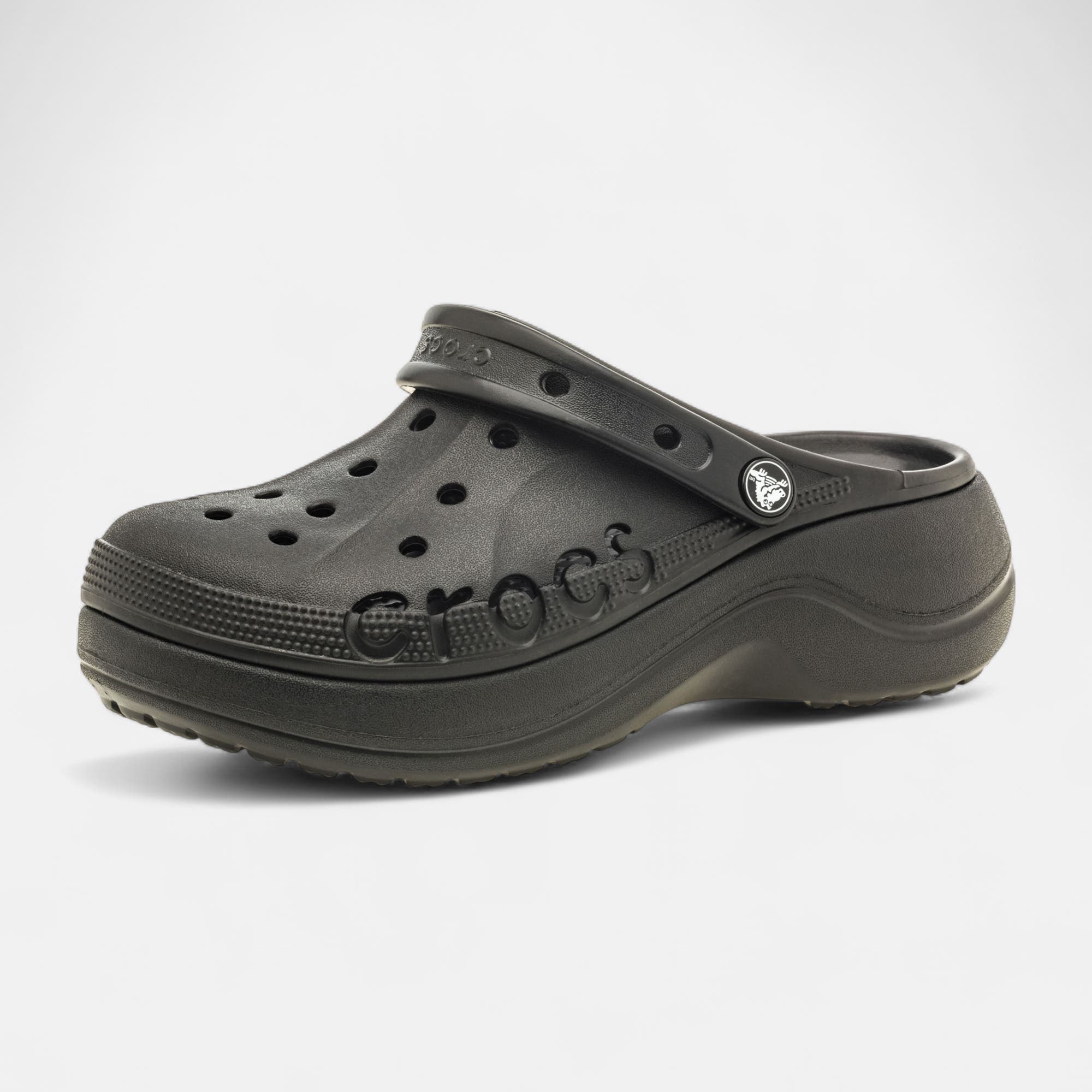 Claquettes de plage à talon compensé Femme noir