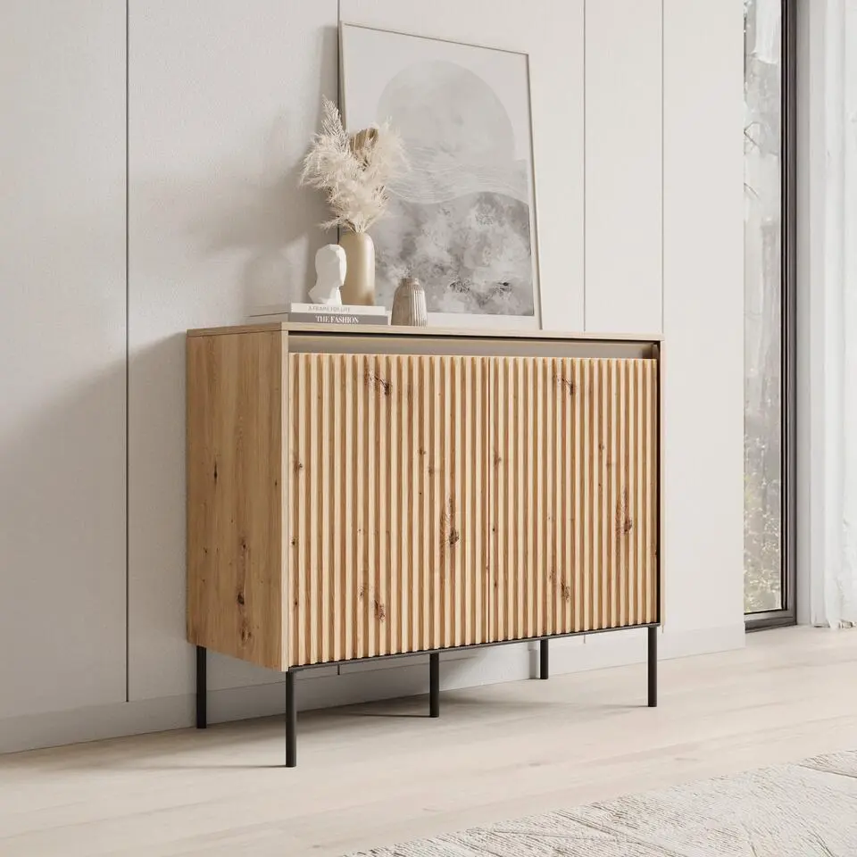 Meubella - Dressoir Timoteo - Eiken - 98 cm