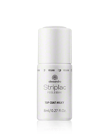 Alessandro Striplac Peel or Soak Top Coat Milky 8ml