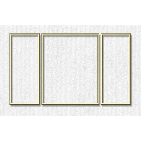 Schipper Malen nach Zahlen Alurahmen Triptychon Gold 50 x 80 cm