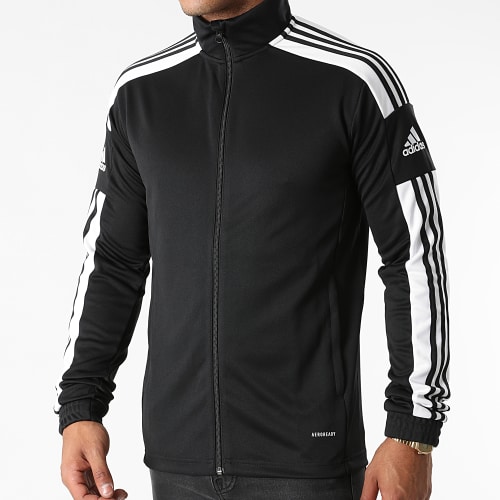 Veste Zippée A Bandes Squad 21 GK9546 Noir