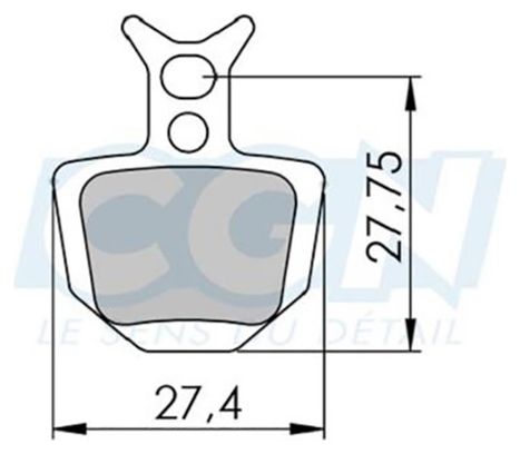 Plaquette frein vtt 13 clarks adapt. formula oro (pr) organique