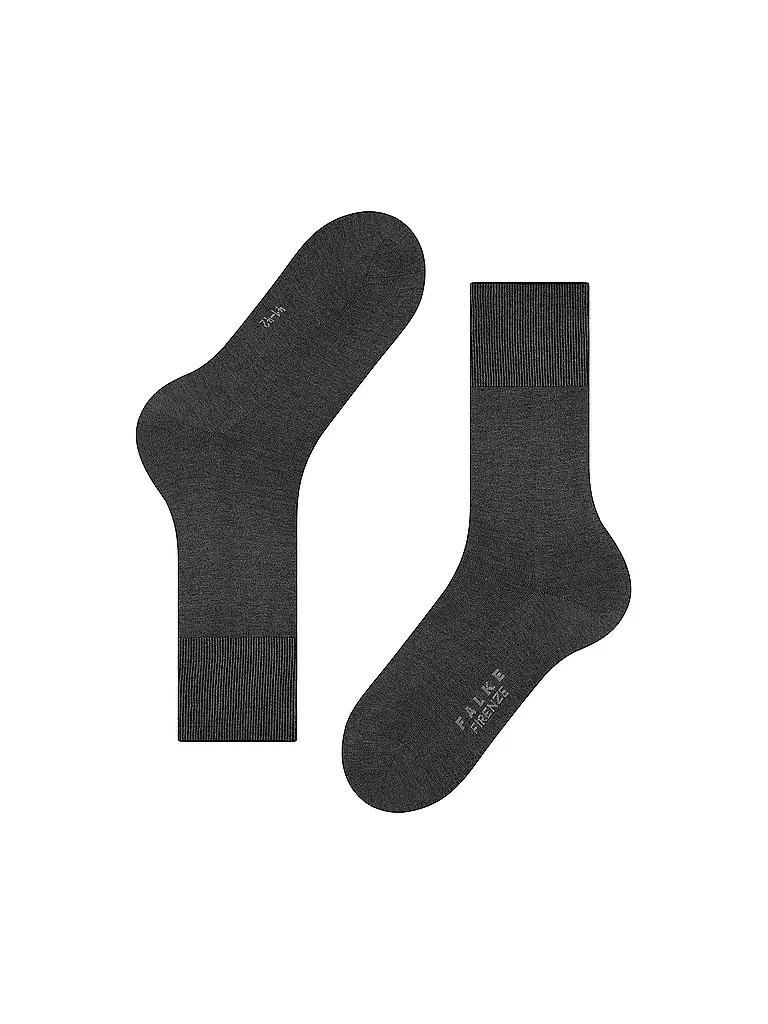FALKE Socken FIRENZE antracite melange grau