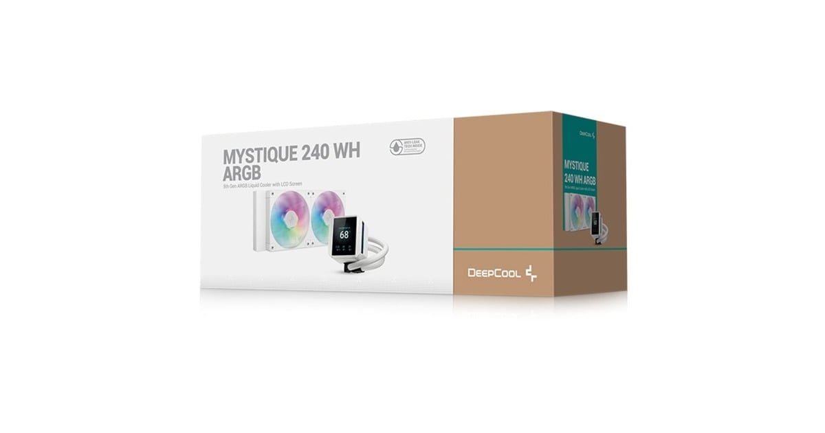 DeepCoolMYSTIQUE 240 ARGB waterkoeling  (Wit, 4-pins PWM fan-connector)