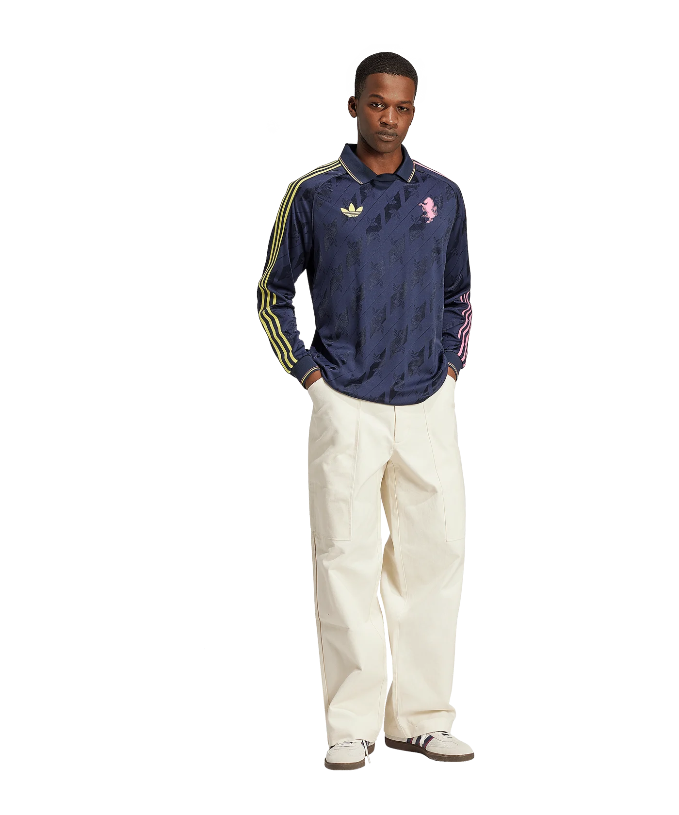 adidas Originals Juventus Turin Langarm Trikot Blau