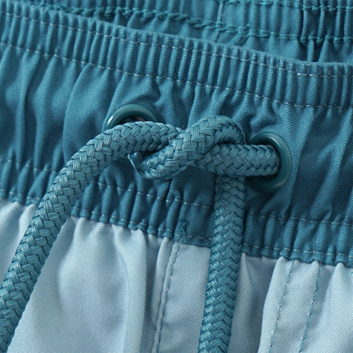 Famy Jungen Badeshorts mit Streifen dunkeltürkis / helltürkis