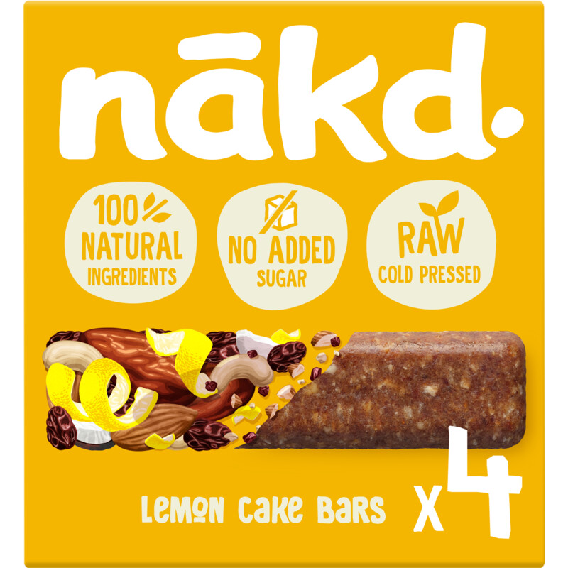 Nakd. Lemon cake bars