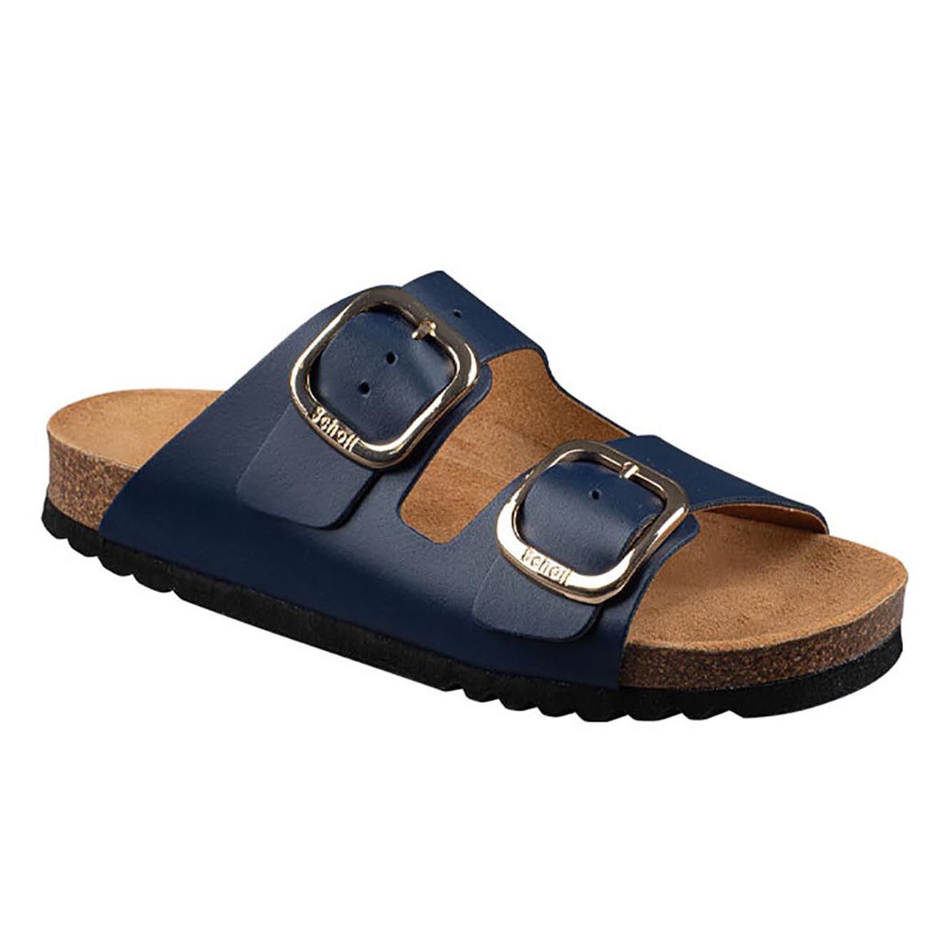 Scholl Mules en Cuir Noelle marine