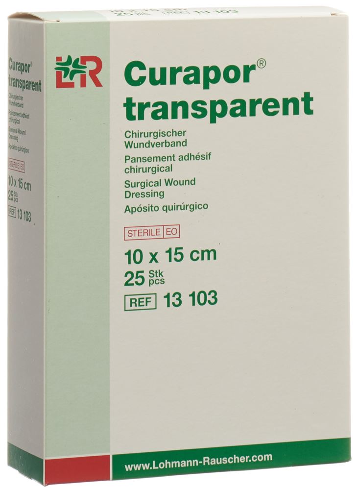 CURAPOR Wundverband 10x15cm transparent Btl 1 Stk