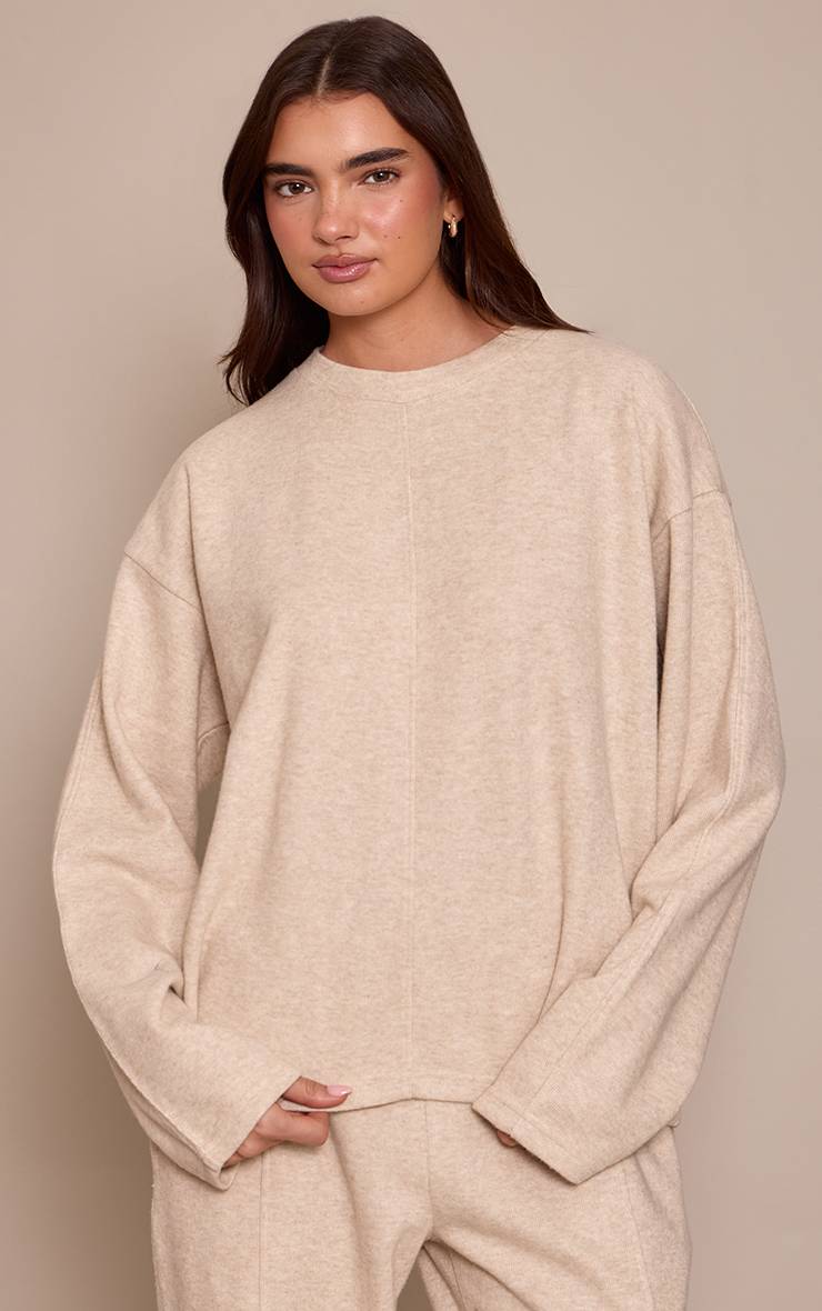 Moka Sweatshirt Côtelé Doux