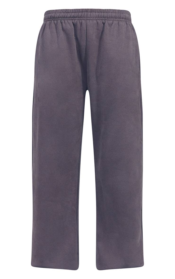 Charbon Pantalon De Jogging À Jambe Droite