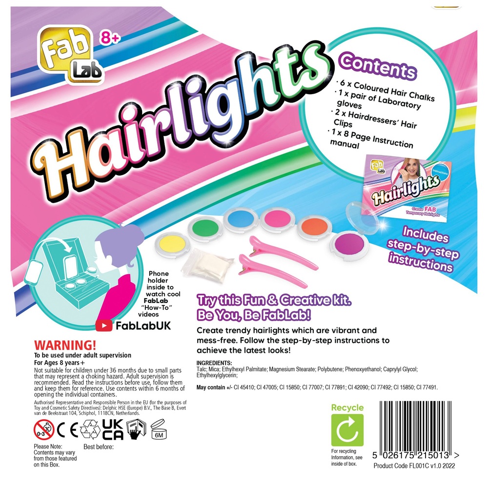 FabLab Hairlights Haarkreide-Set