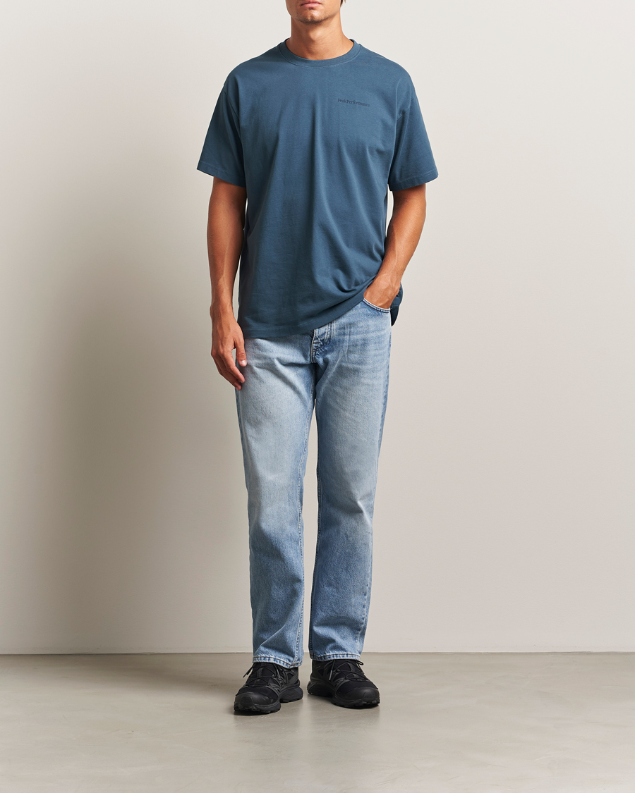 Peak Performance Graphic Crew Neck T-Shirt Mountain Lake