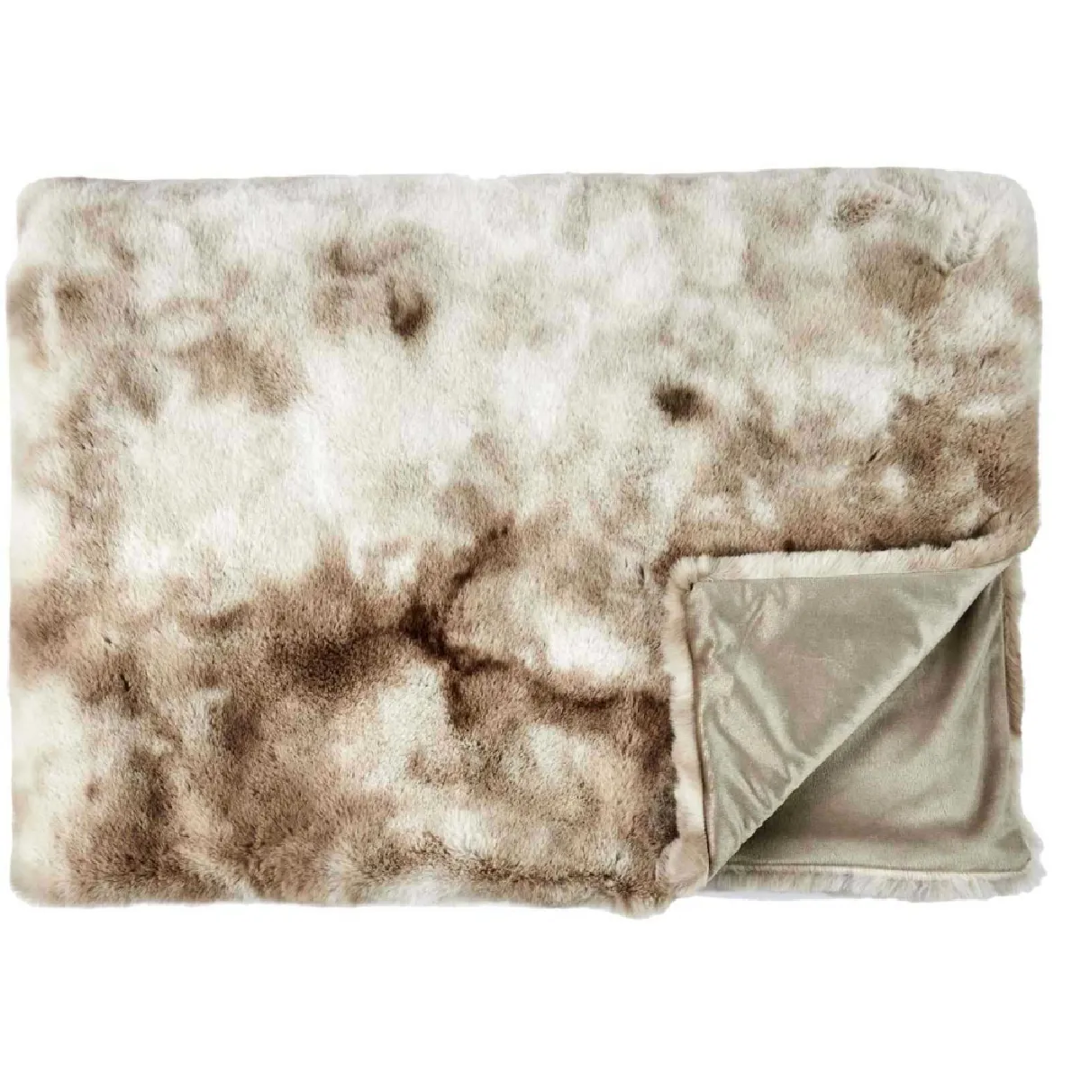 The Home Deco Factory Plaid OPULENCE - Blanc/marron