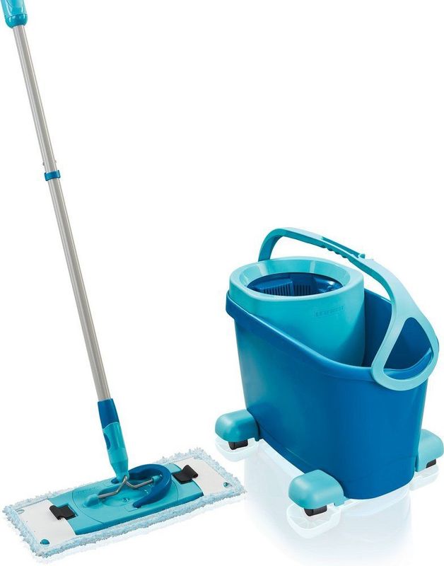 Leifheit Clean Twist M vloerwisser Ergo mobiel - dweil set compleet systeem met wieltjes - 33 cm - 6 liter