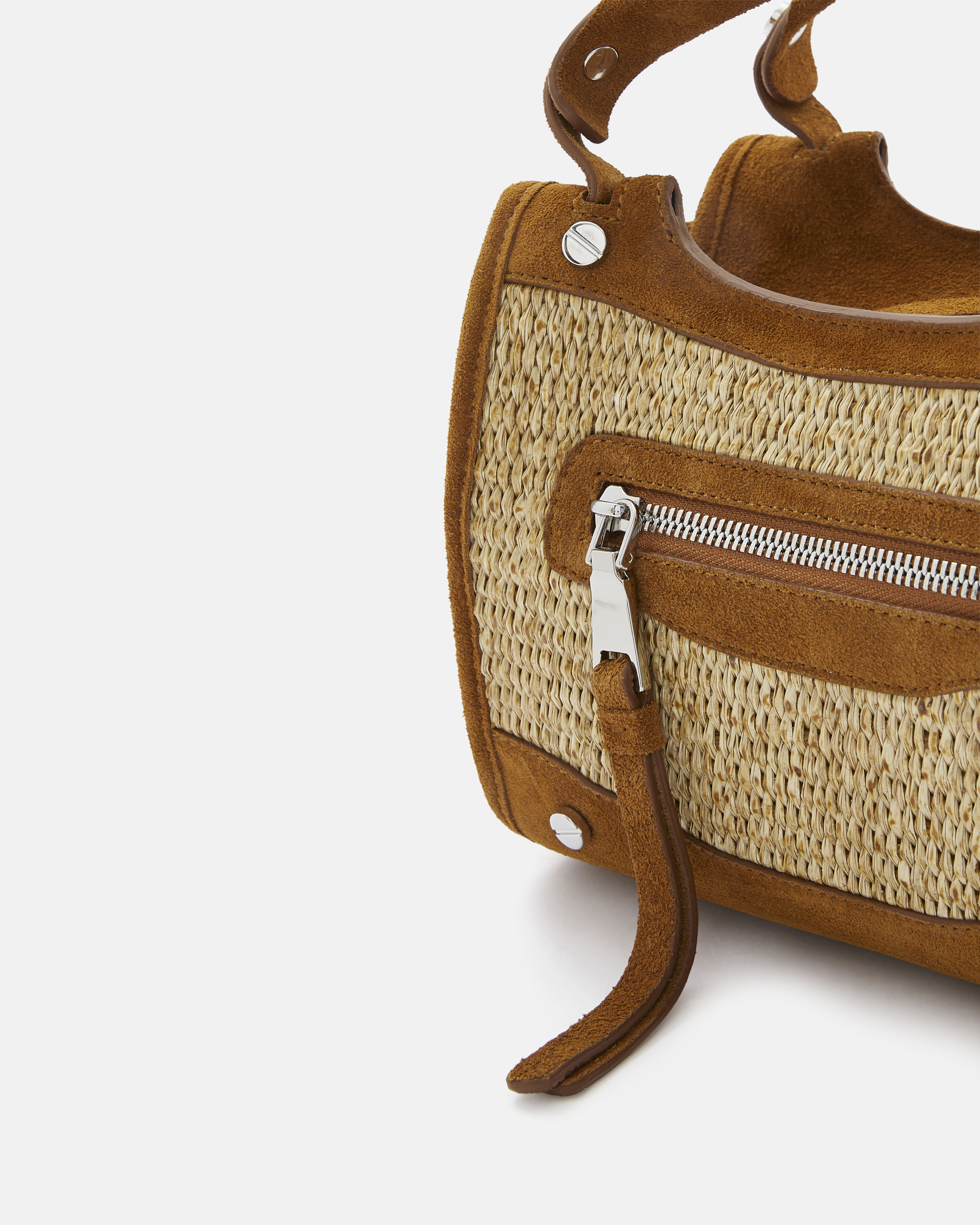 PORTE TRAVERS FABRIZIO Naturel cuir