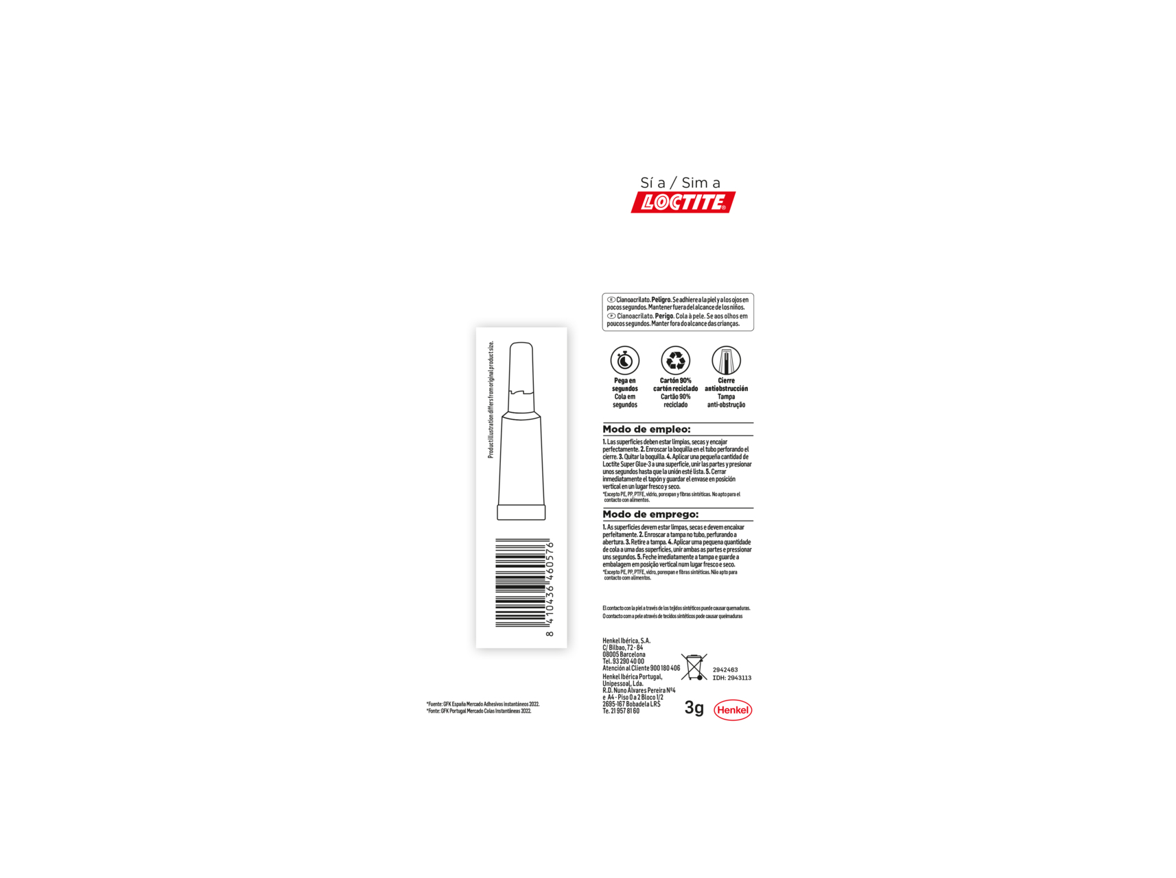 SUPER COLA 3 LOCTITE POWER EASY 3G